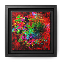 Matte Canvas, Framed (Multi-color) Lion Abstract Collection by SharksEye Treasures
