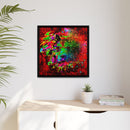 Matte Canvas, Framed (Multi-color) Lion Abstract Collection by SharksEye Treasures