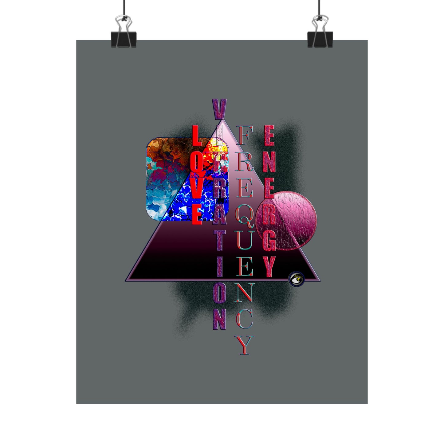 Matte Vertical Posters Energy Life Collection by SharksEye Treasures