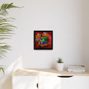 Matte Canvas, Framed (Multi-color) Lion Abstract Collection by SharksEye Treasures