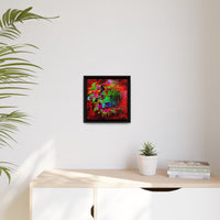 Matte Canvas, Framed (Multi-color) Lion Abstract Collection by SharksEye Treasures