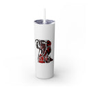 Skinny Tumbler with Straw, 20oz Delta Sigma Theta Collection by SharksEye Treasures