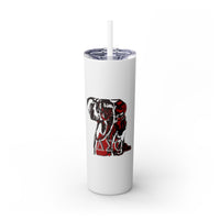 Skinny Tumbler with Straw, 20oz Delta Sigma Theta Collection by SharksEye Treasures
