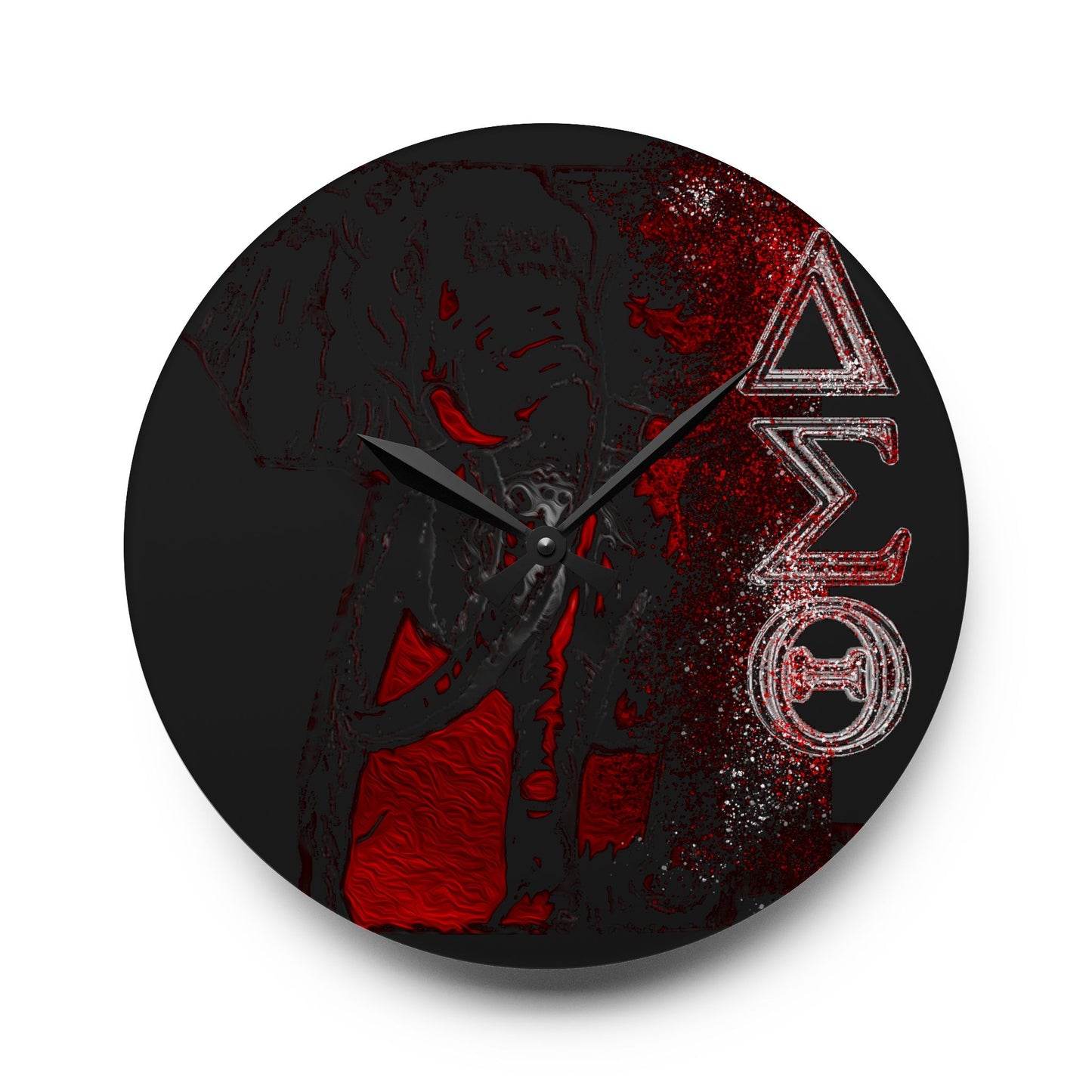 Acrylic Wall Clock Delta Sigma Theta Collection by SharksEye Treasures