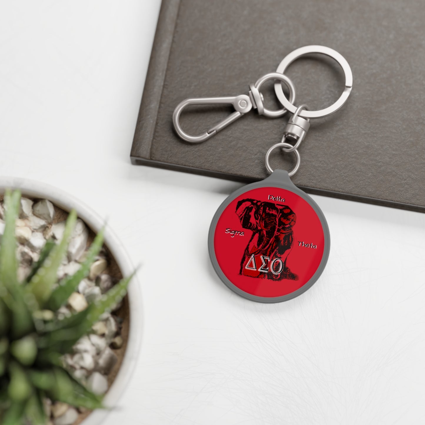 Keyring Tag Delta Sigma Theta Collection by SharksEye Treasures.