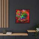 Matte Canvas, Framed (Multi-color) Lion Abstract Collection by SharksEye Treasures