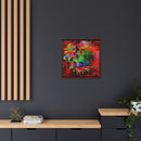 Matte Canvas, Framed (Multi-color) Lion Abstract Collection by SharksEye Treasures