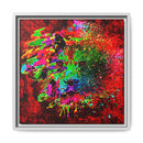 Matte Canvas, Framed (Multi-color) Lion Abstract Collection by SharksEye Treasures