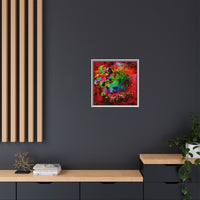Matte Canvas, Framed (Multi-color) Lion Abstract Collection by SharksEye Treasures