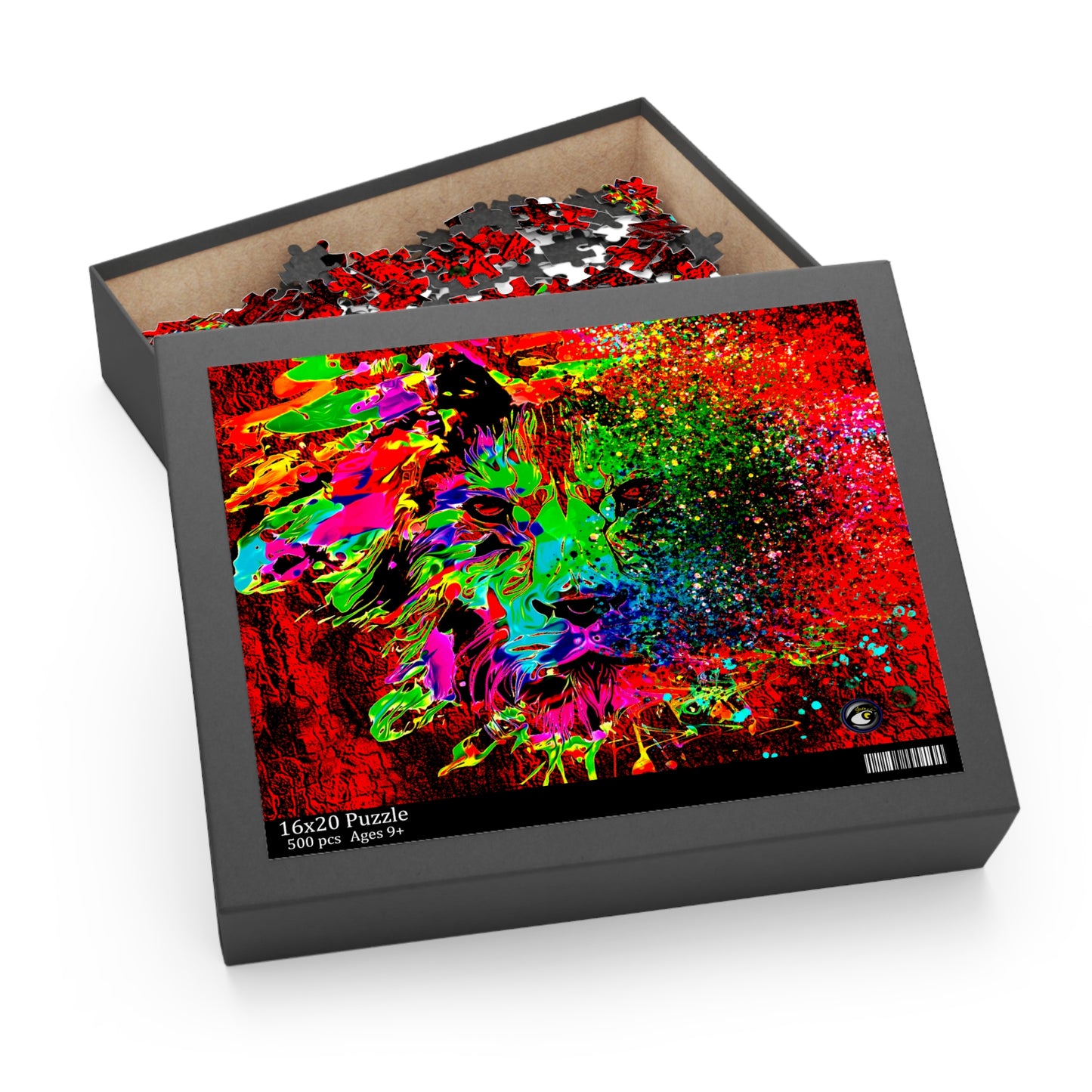 Crazy Puzzle (500-Piece) Lion Abstract Collection by SharksEye Treasures