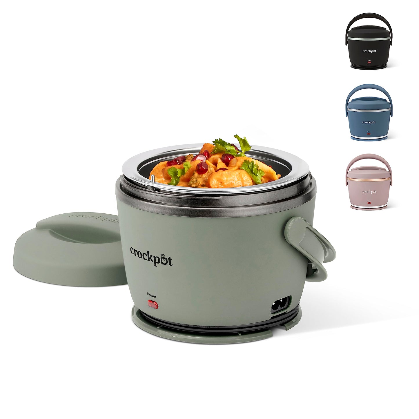 Crock-Pot Electric Lunch Box, 20-Ounce Portable Food Warmer, Black Licorice, Perfect for Travel, On-the-Go & Office Use | Stylish, Spill-Free & Dishwasher-Safe | Ideal Men & Women's Gifts