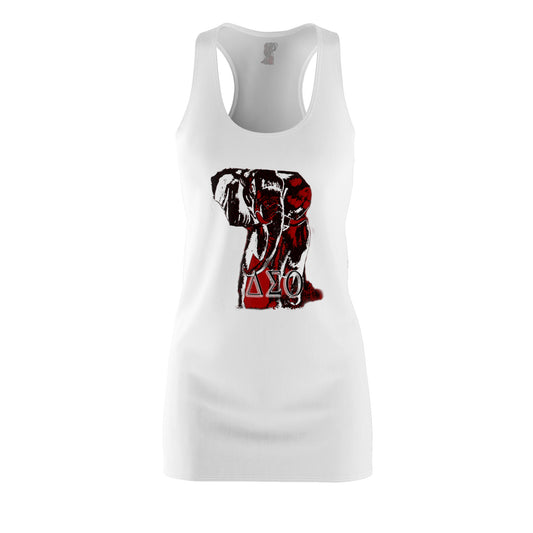 Women's Cut & Sew Racerback Dress (AOP) Delta Sigma Theta Collection by SharksEye Treasures