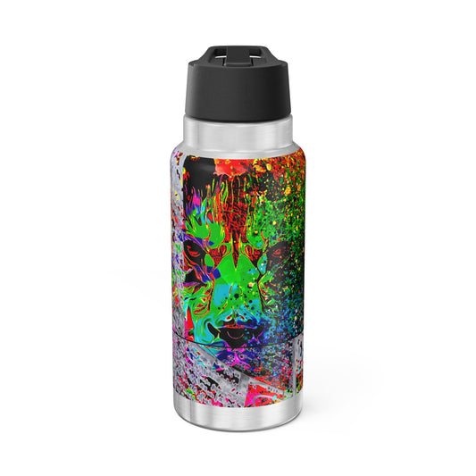 Gator Tumbler, 32oz Lion Abstract Collection by SharksEye Treasures