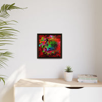 Matte Canvas, Framed (Multi-color) Lion Abstract Collection by SharksEye Treasures