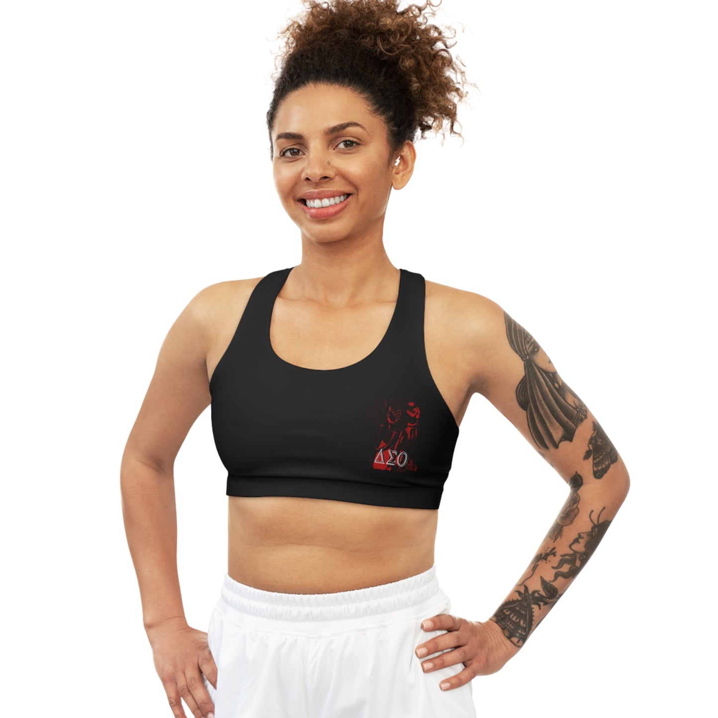 Seamless Sports Bra (AOP) Delta Sigma Theta Collection by SharksEye Treasures.