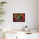 Matte Canvas, Framed (Multi-color) Lion Abstract Collection by SharksEye Treasures
