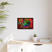 Matte Canvas, Framed (Multi-color) Lion Abstract Collection by SharksEye Treasures