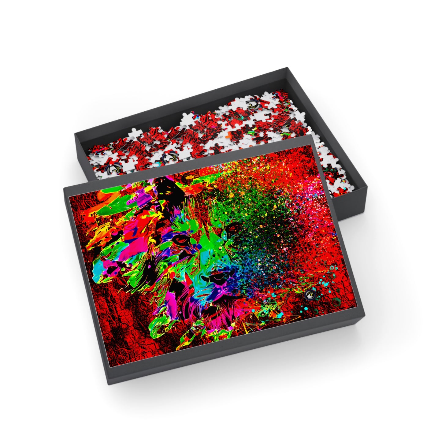 Crazy Puzzle (500, 1000-Piece) Lion Abstract Collection by SharksEye Treasures