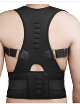 Black Spine Posture Correction Belt made of polyethylene fiber for waist support and body shaping without buckle.