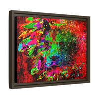 Matte Canvas, Framed (Multi-color) Lion Abstract Collection by SharksEye Treasures
