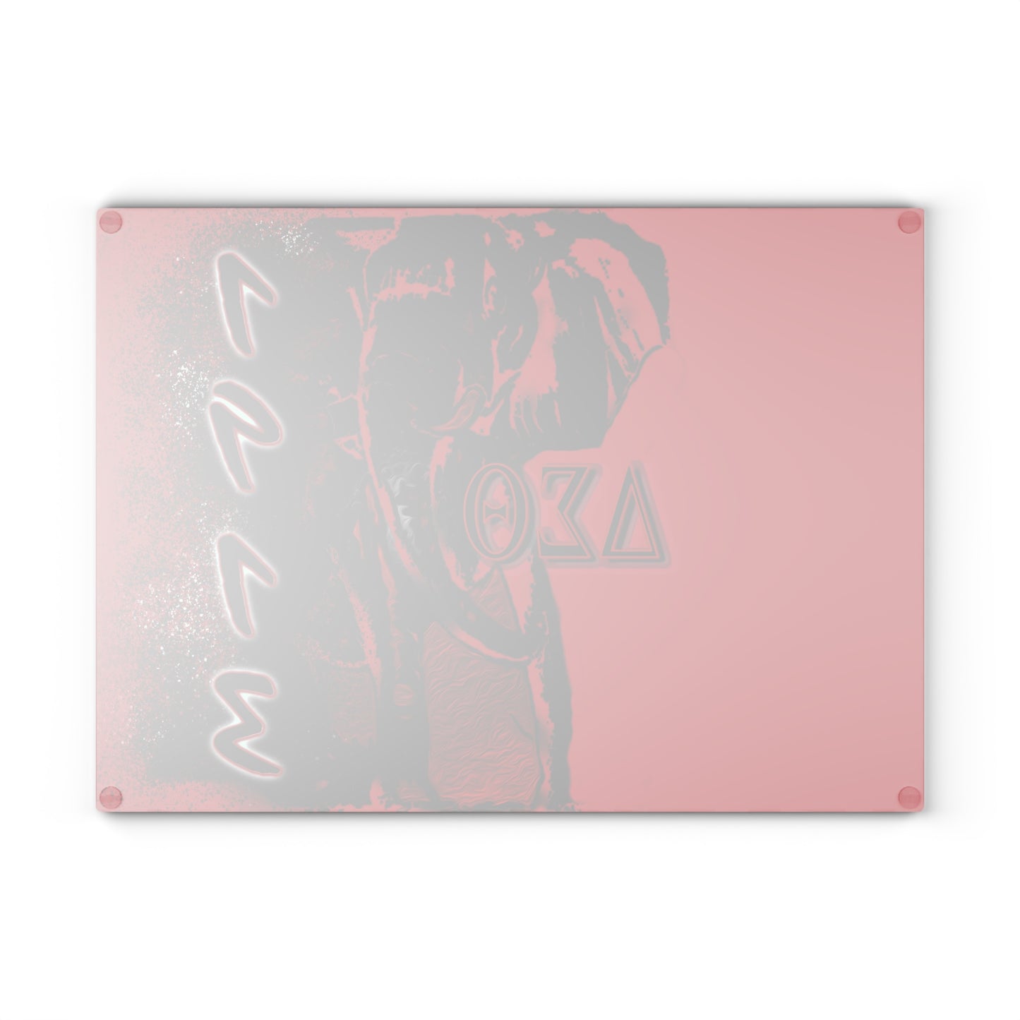 Glass Cutting Board Delta Sigma Theta Sorority by SharksEye Treasures