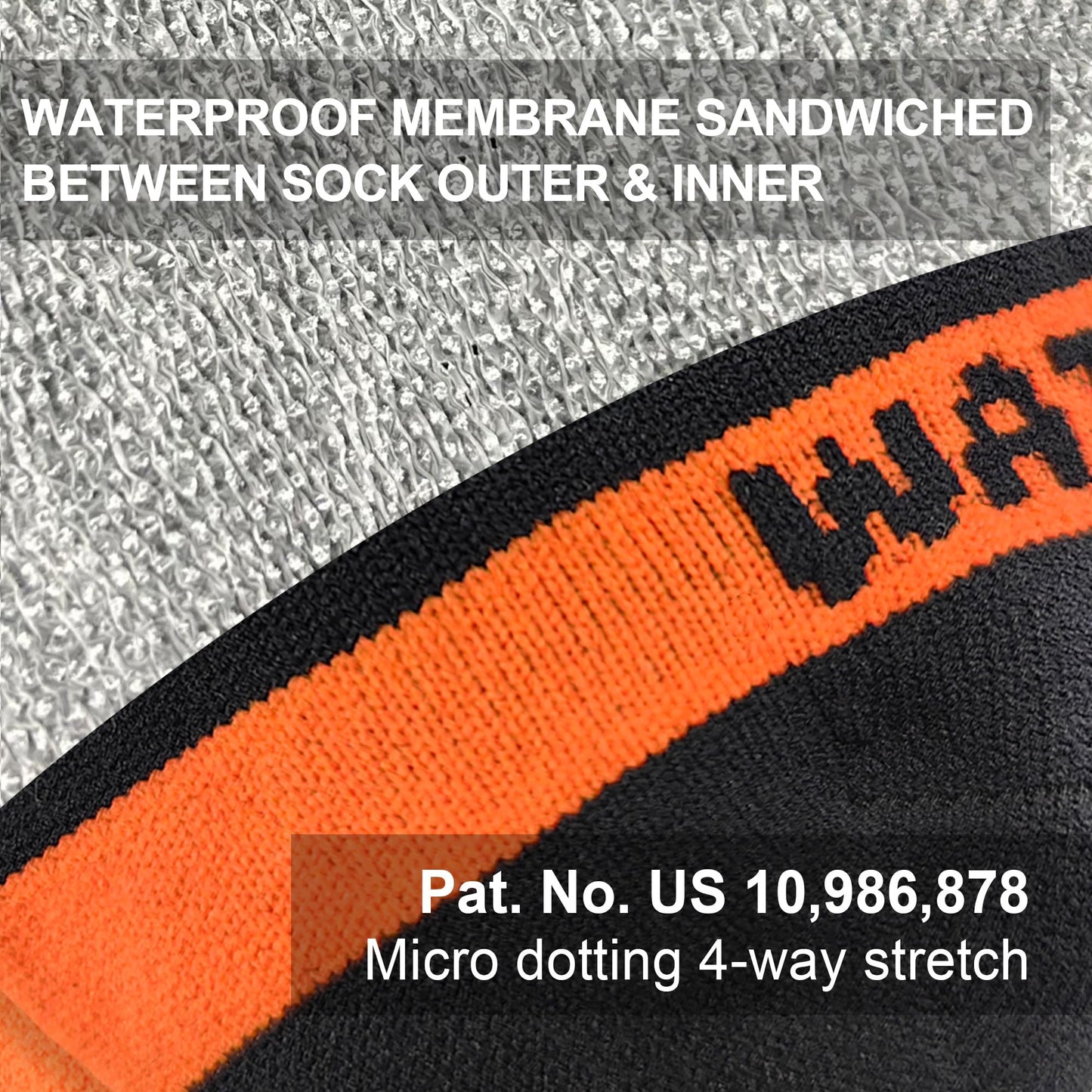 DexShell Waterproof Socks for Men and Women Membrane Insulated Thermal Mid Calf for Cold Weather Hiking Hunting Activities