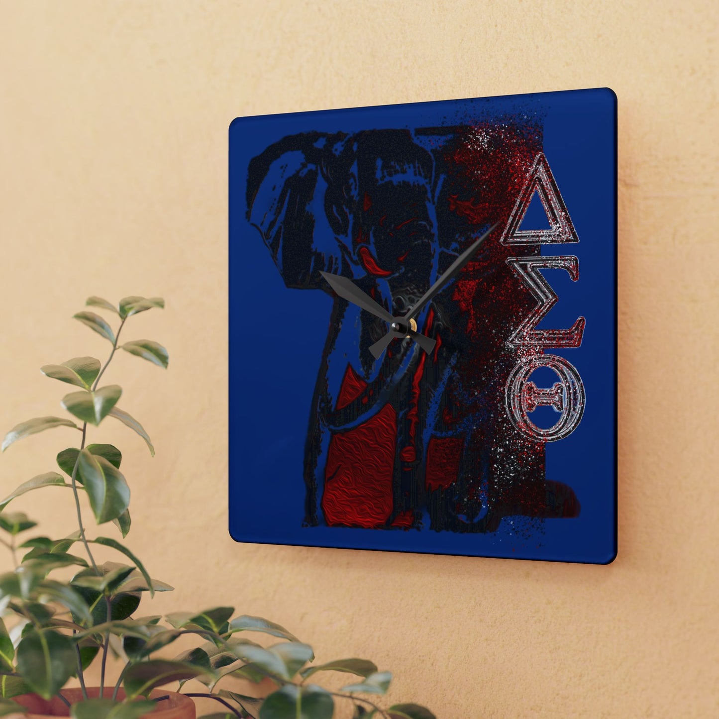 Acrylic Wall Clock Delta Sigma Theta Collection by SharksEye Treasures