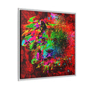 Matte Canvas, Framed (Multi-color) Lion Abstract Collection by SharksEye Treasures