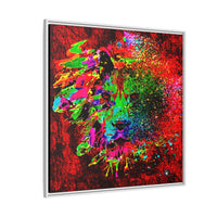 Matte Canvas, Framed (Multi-color) Lion Abstract Collection by SharksEye Treasures