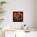 Matte Canvas, Framed (Multi-color) Lion Abstract Collection by SharksEye Treasures