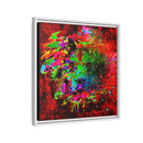 Matte Canvas, Framed (Multi-color) Lion Abstract Collection by SharksEye Treasures