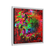 Matte Canvas, Framed (Multi-color) Lion Abstract Collection by SharksEye Treasures