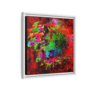 Matte Canvas, Framed (Multi-color) Lion Abstract Collection by SharksEye Treasures