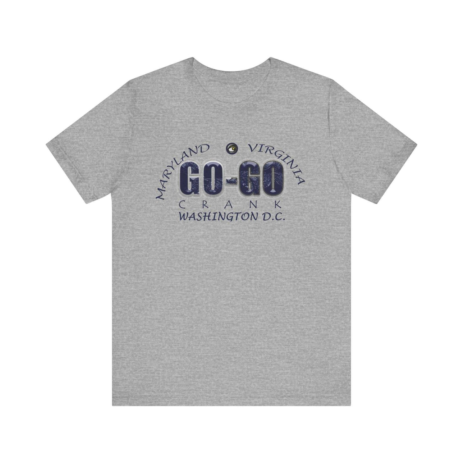 Unisex short sleeve tee from Go-Go Music Collection by SharksEye Treasures with soft cotton and classic fit