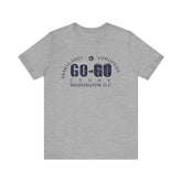 Unisex short sleeve tee from Go-Go Music Collection by SharksEye Treasures with soft cotton and classic fit