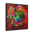 Matte Canvas, Framed (Multi-color) Lion Abstract Collection by SharksEye Treasures