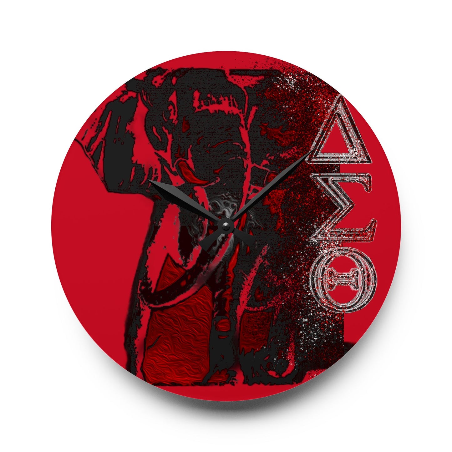 Acrylic Wall Clock Delta Sigma Theta Collection by SharksEye Treasures.