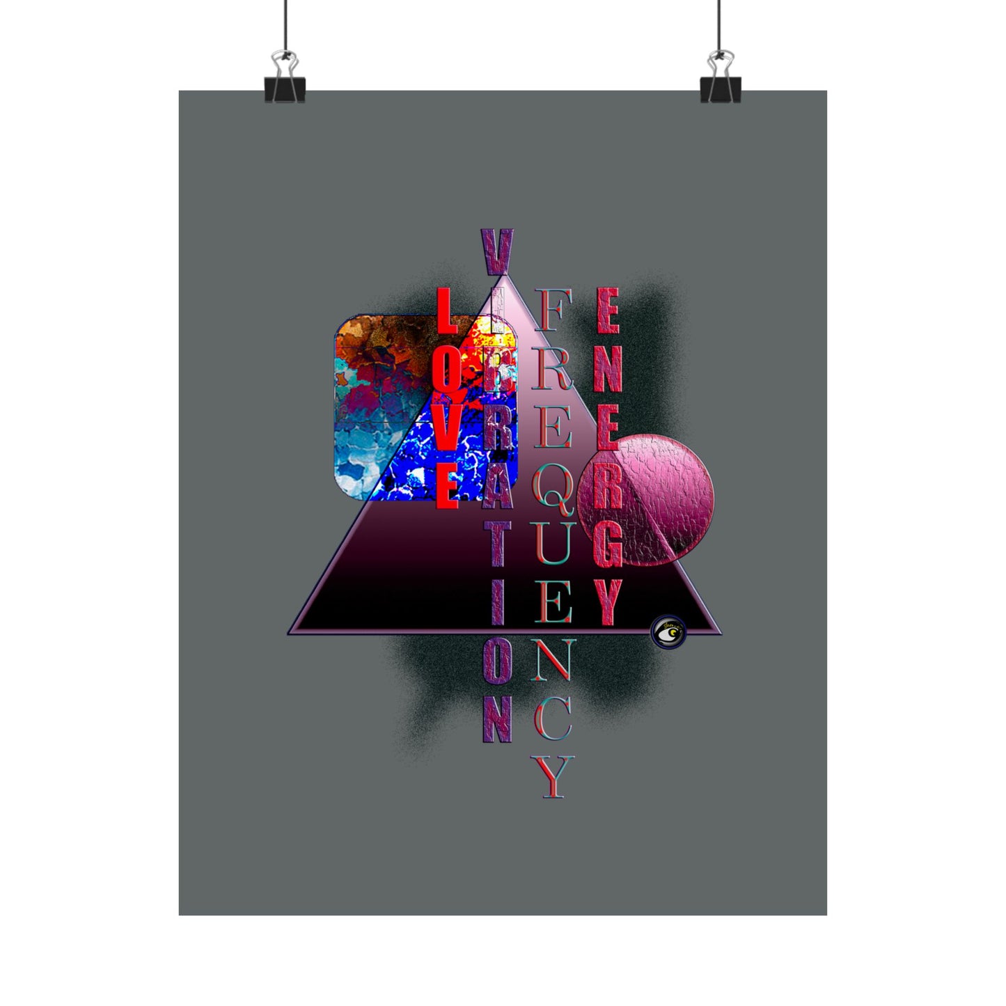 Matte Vertical Posters Energy Life Collection by SharksEye Treasures