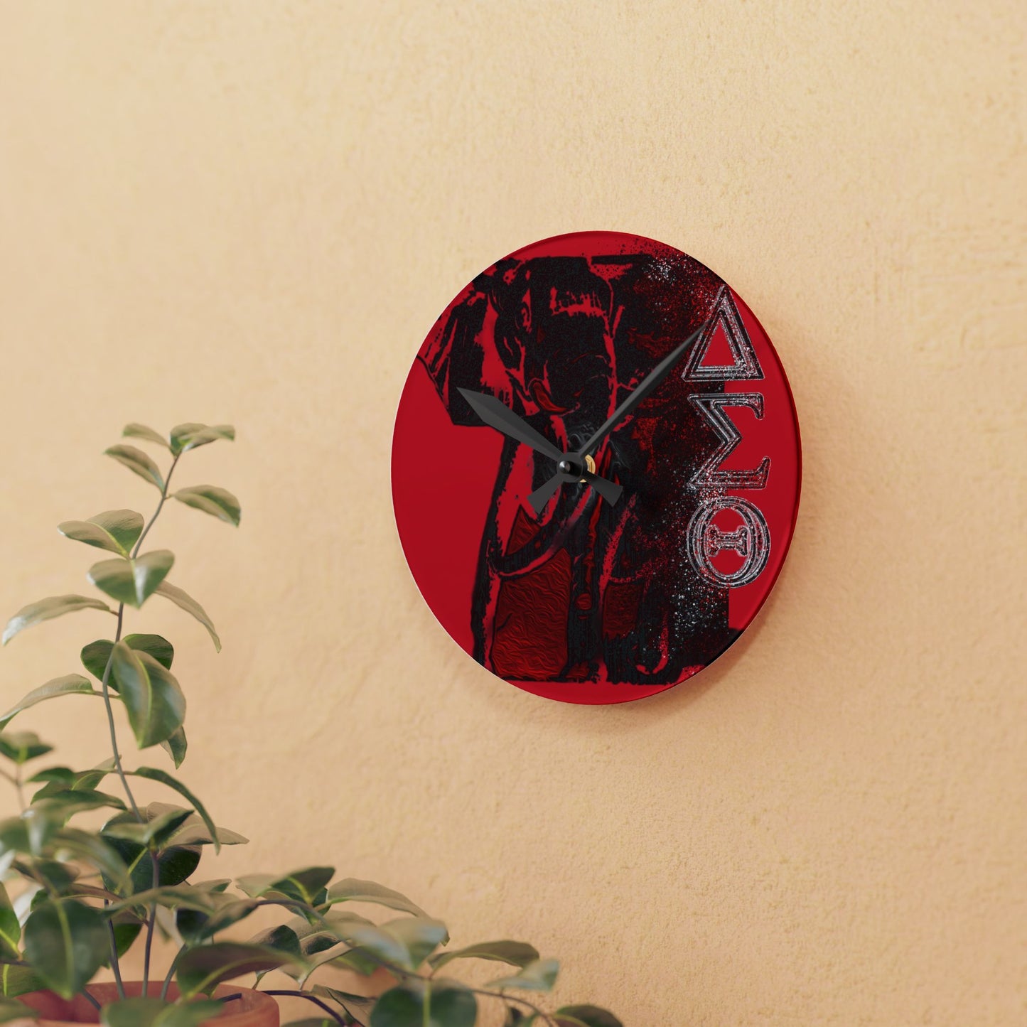 Acrylic Wall Clock Delta Sigma Theta Collection by SharksEye Treasures.