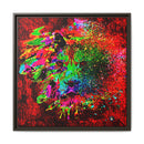 Matte Canvas, Framed (Multi-color) Lion Abstract Collection by SharksEye Treasures