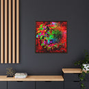Matte Canvas, Framed (Multi-color) Lion Abstract Collection by SharksEye Treasures
