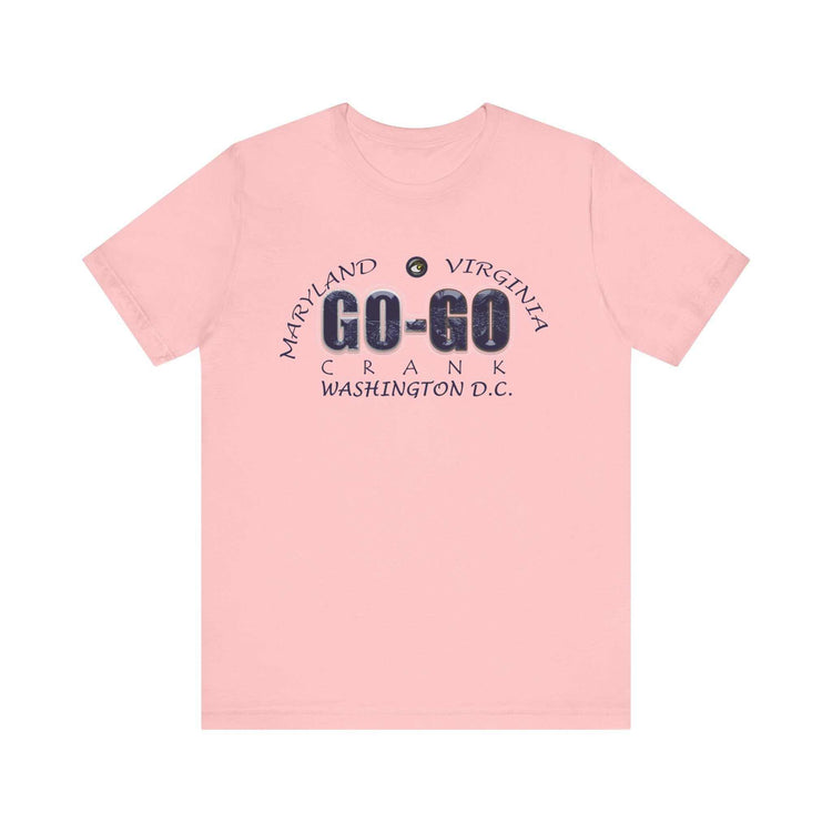Unisex short sleeve tee from Go-Go Music Collection by SharksEye Treasures in soft cotton with classic fit