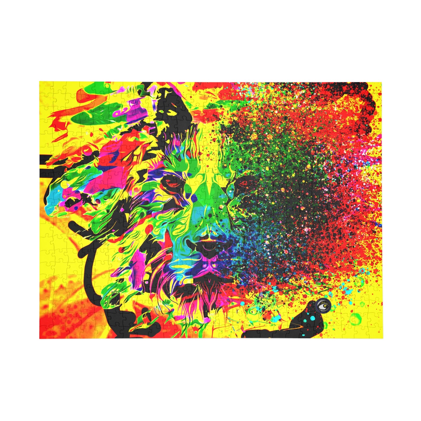 Crazy Puzzle (500, 1000-Piece) Lion Abstract Collection by SharksEye Treasures