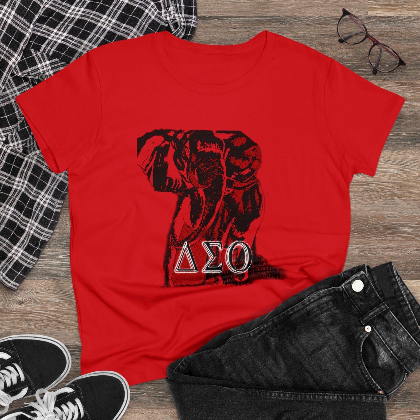 Women's Midweight Cotton Tee Delta Sigma Theta Collection by SharksEye Treasures