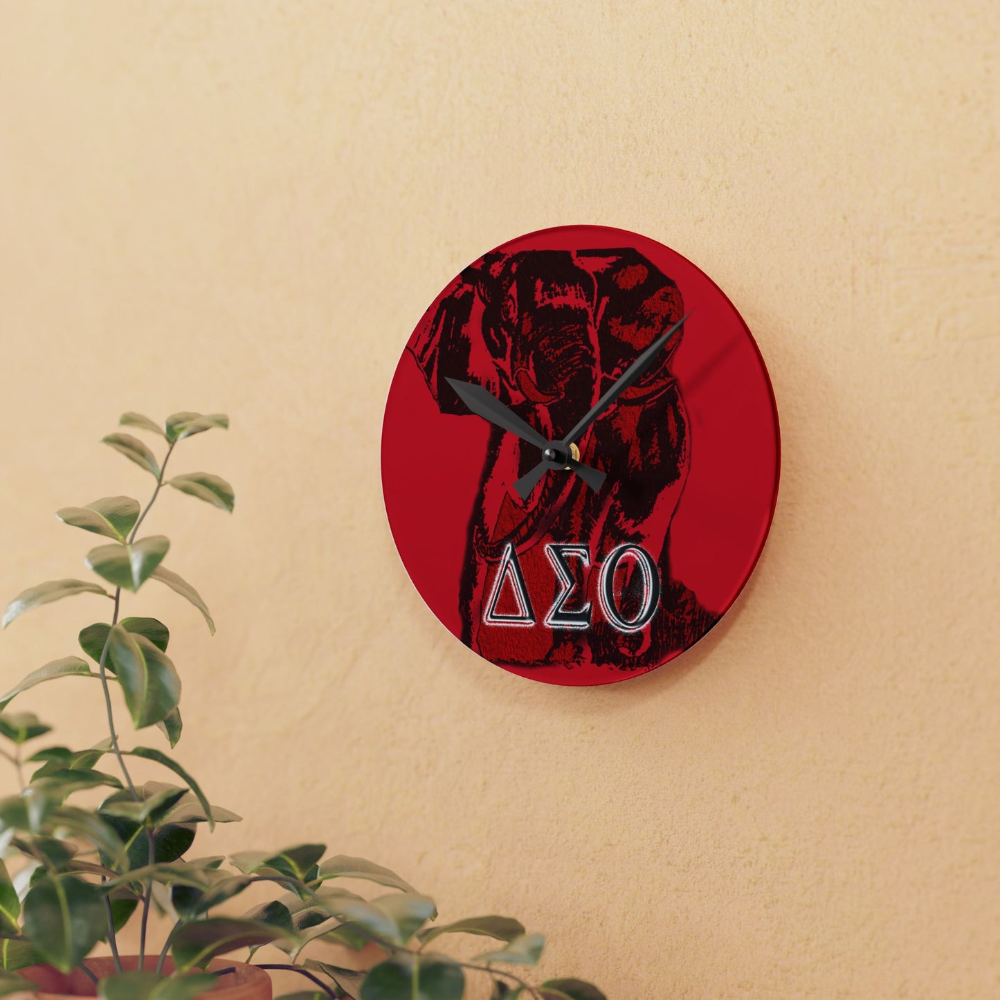 Acrylic Wall Clock Delta Sigma Theta Collection by SharksEye Treasures