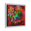 Matte Canvas, Framed (Multi-color) Lion Abstract Collection by SharksEye Treasures