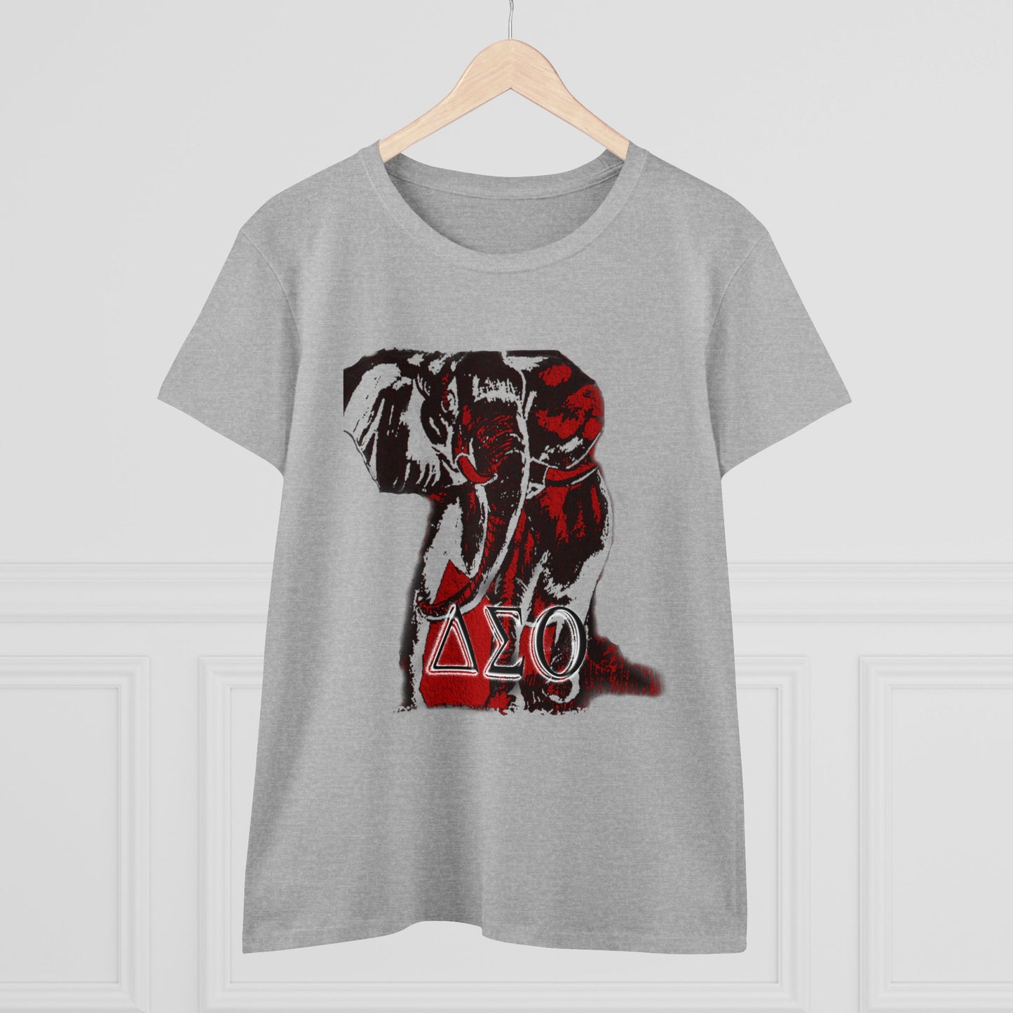 Women's Midweight Cotton Tee Delta Sigma Theta Collection by SharksEye Treasures