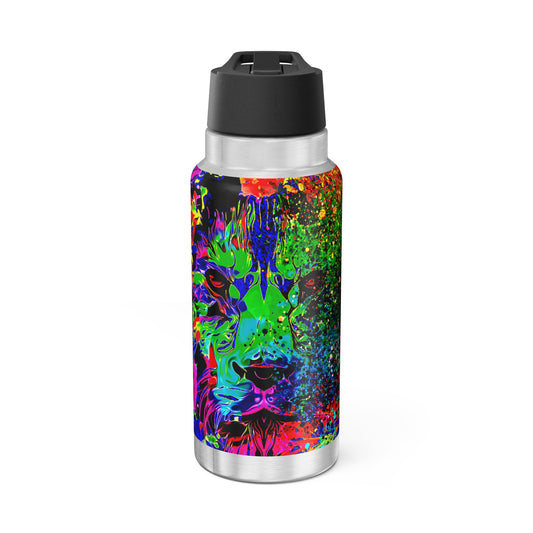 Gator Tumbler, 32oz Lion Abstract Collection by SharksEye Treasures