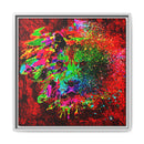 Matte Canvas, Framed (Multi-color) Lion Abstract Collection by SharksEye Treasures