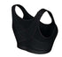 Black posture correcting push-up bra with wide straps and supportive back design